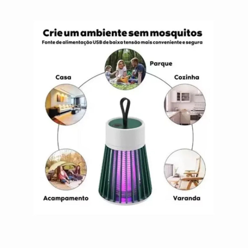 Luminaria LED Repelente Mata Mosquito / Luz Ultravioleta