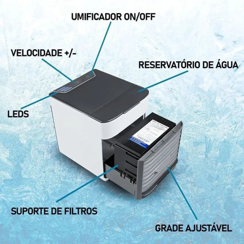 Mini ar condicionado portátil/refrigerador de ar/ umidificador