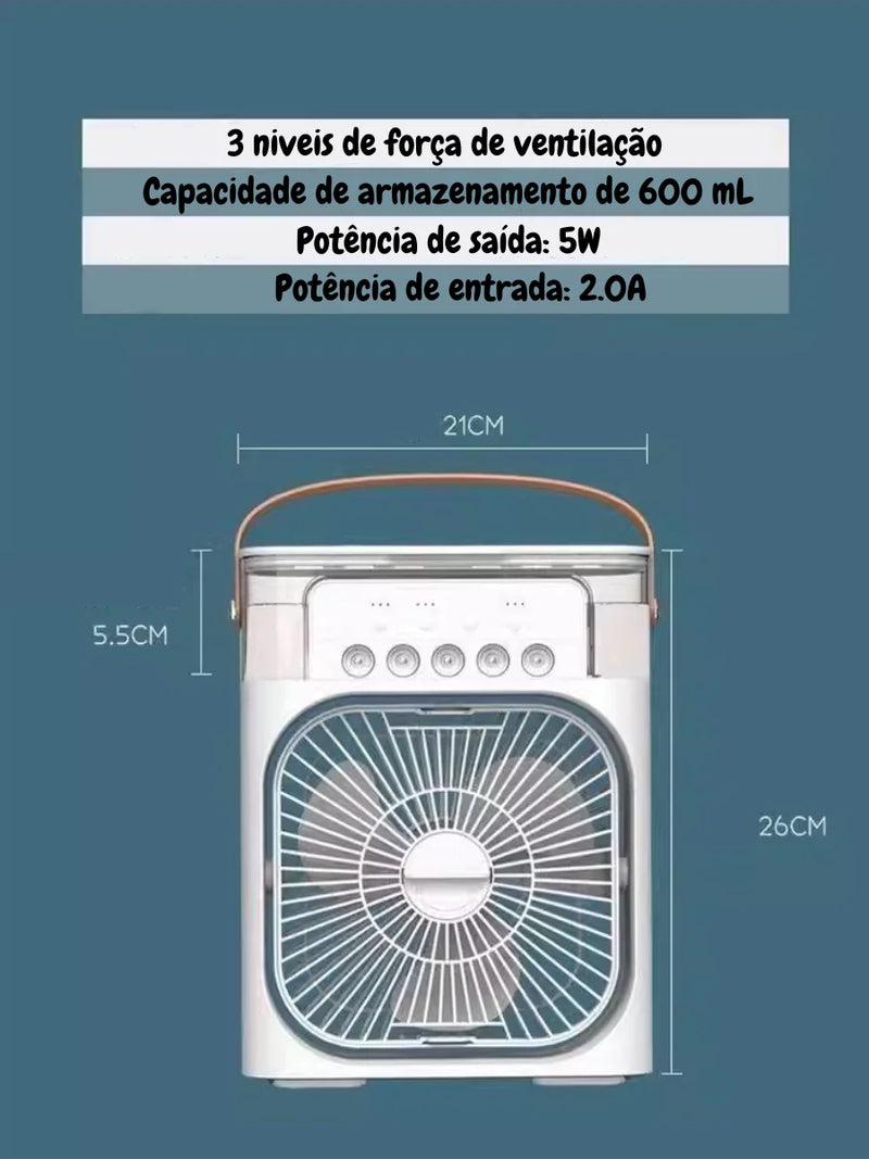 3 em 1 Climatizador, Ventilador e Umidificador