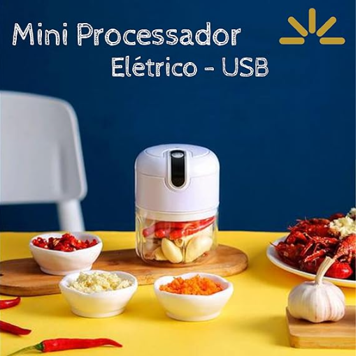 Mini processador de alimentos elétrico 250ml/triturador /recarregável sem fio